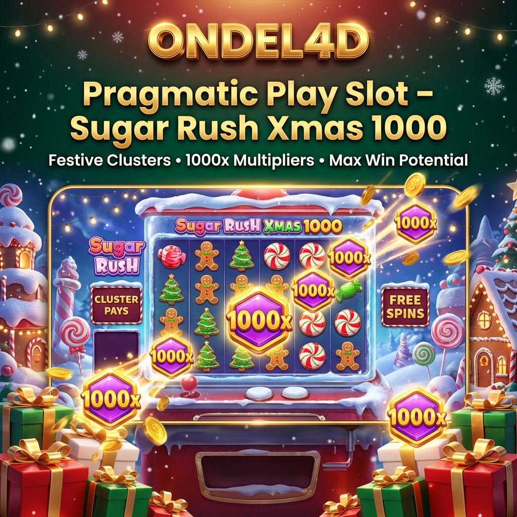 Sugar Rush Xmas 1000 Pragmatic Play di ONDEL4D: Natal Manis, Ledakan Cuan Ekstrem